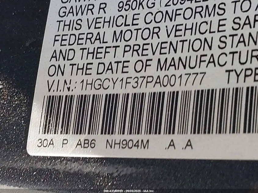 2023 HONDA ACCORD EX