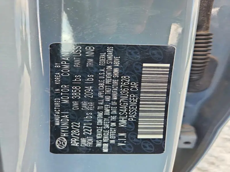 2022 HYUNDAI ELANTRA SEL  