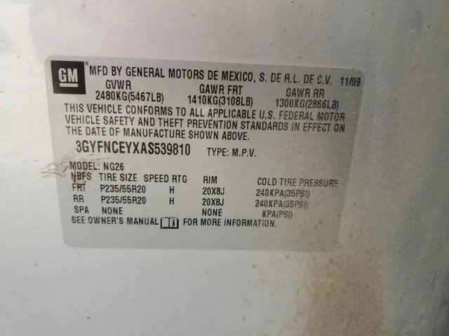 2010 CADILLAC SRX PREMIUM COLLECTION