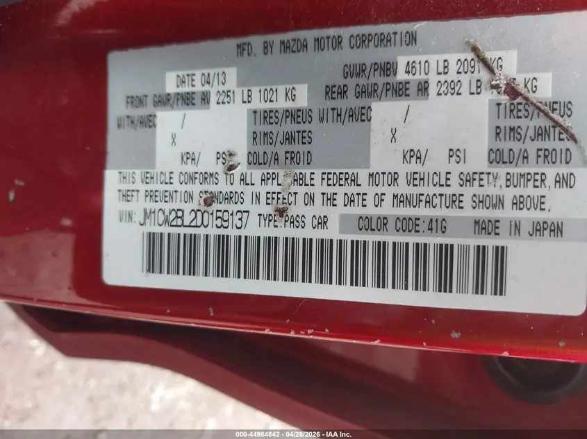 2013 MAZDA MAZDA5 SPORT