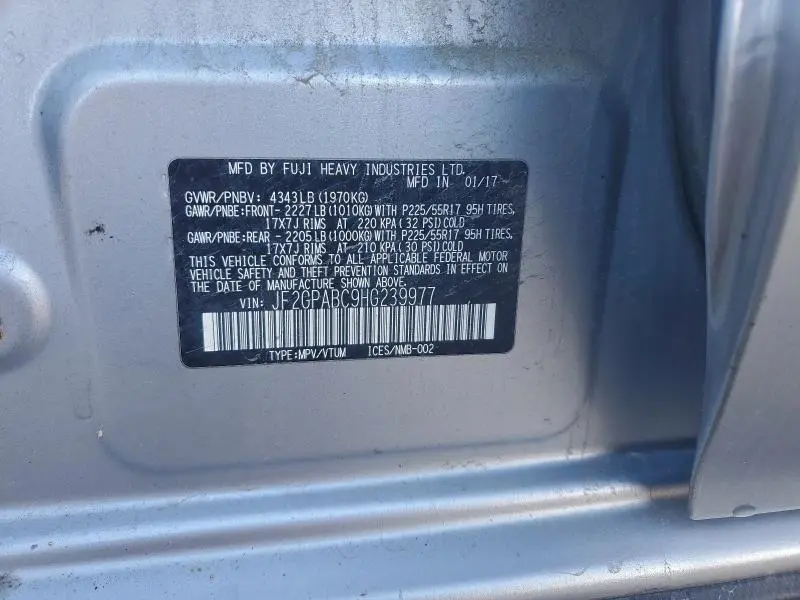 2017 SUBARU CROSSTREK PREMIUM  