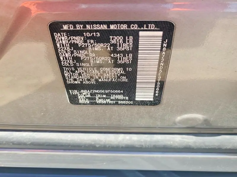 2014 INFINITI QX80 BASE  