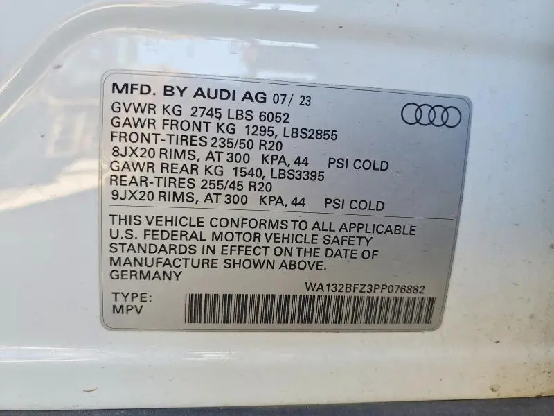 2023 AUDI Q4 E-TRON SPORTBACK PREMIUM PLUS  