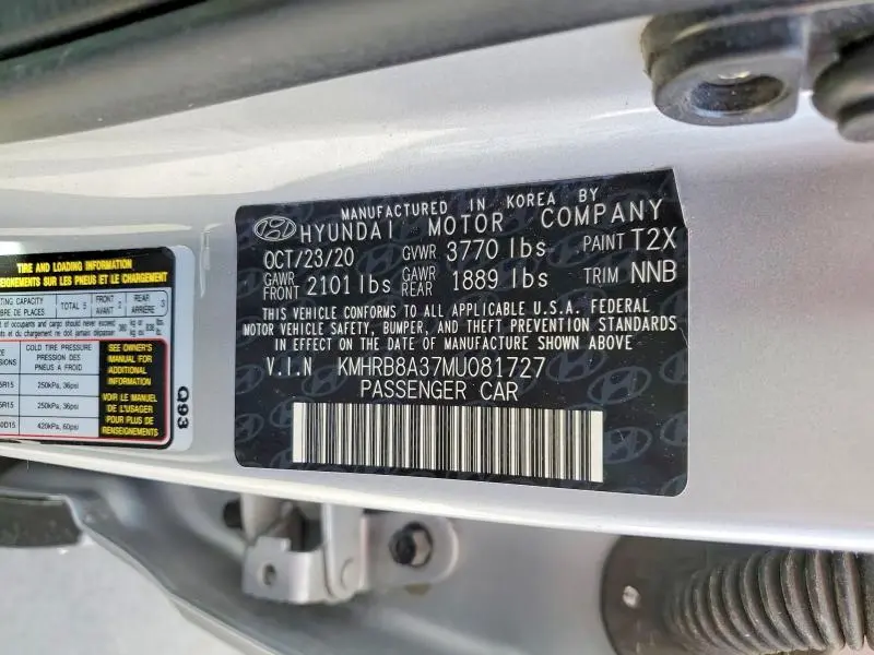 2021 HYUNDAI VENUE SE  