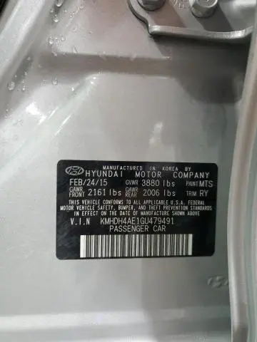 2016 HYUNDAI ELANTRA SE  