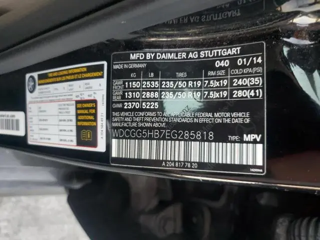 2014 MERCEDES-BENZ GLK 350  