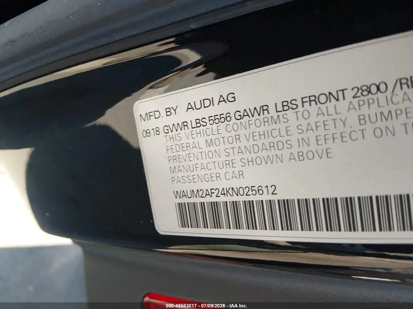 2019 AUDI A6 55 PREMIUM