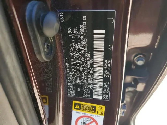 2013 TOYOTA HIGHLANDER HYBRID LIMITED  