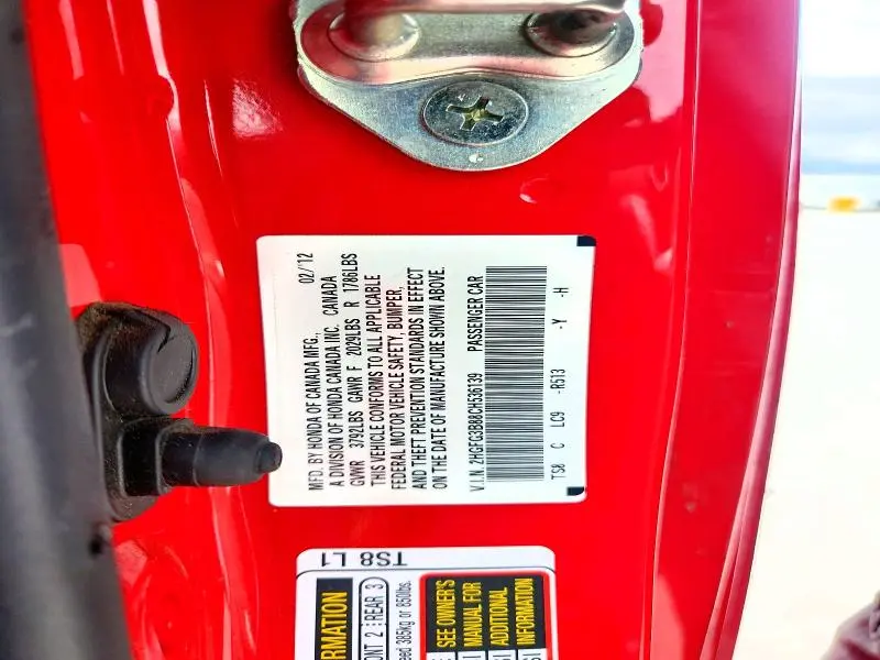 2012 HONDA CIVIC EX  