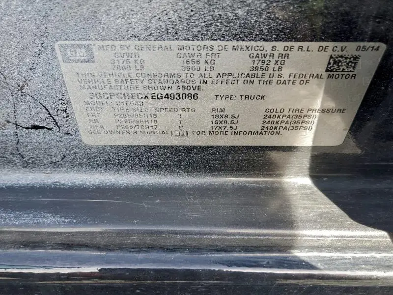 2014 CHEVROLET SILVERADO C1500 LT  