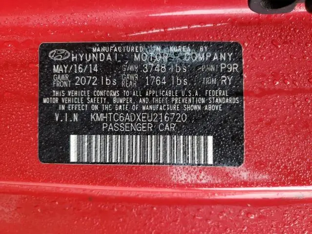 2014 HYUNDAI VELOSTER   