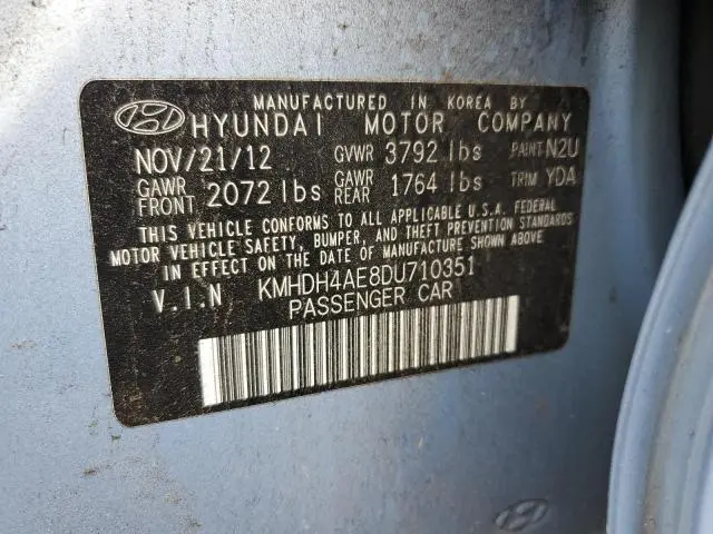 2013 HYUNDAI ELANTRA GLS  