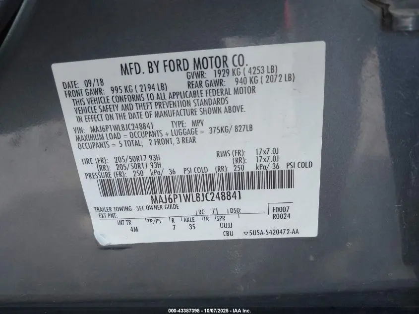 2018 FORD ECOSPORT TITANIUM