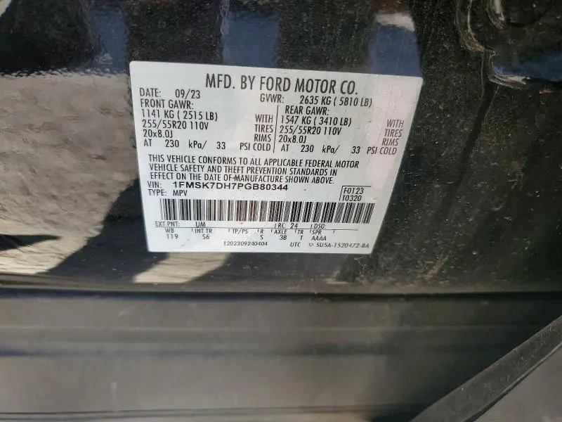 2023 FORD EXPLORER XLT  
