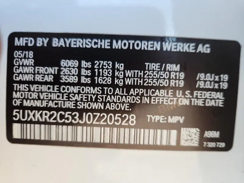 2018 BMW X5 SDRIVE35I  