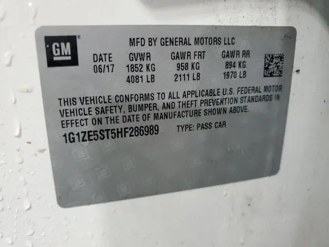 2017 CHEVROLET MALIBU LT  