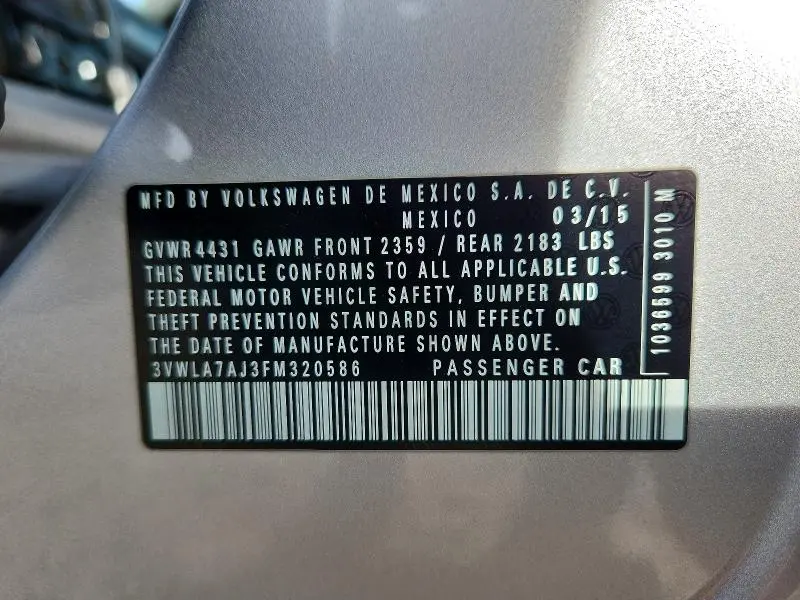 2015 VOLKSWAGEN JETTA TDI  