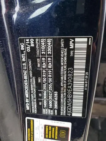 2014 MERCEDES-BENZ ML 350 4MATIC  