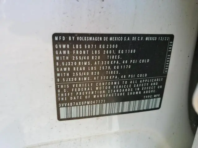 2023 VOLKSWAGEN TIGUAN SEL R-LINE BLACK  