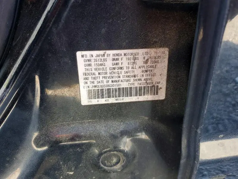 2011 HONDA FIT SPORT  