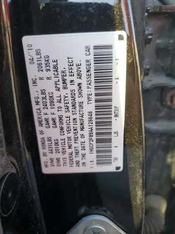 2010 HONDA ACCORD EXL  