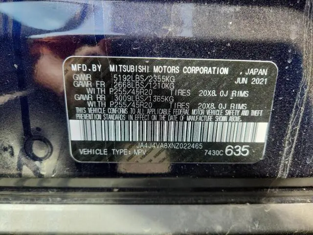 2022 MITSUBISHI OUTLANDER SEL  