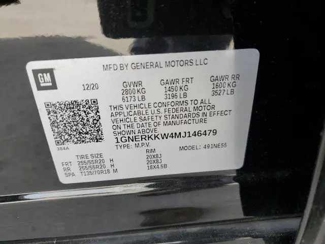 2021 CHEVROLET TRAVERSE PREMIER  