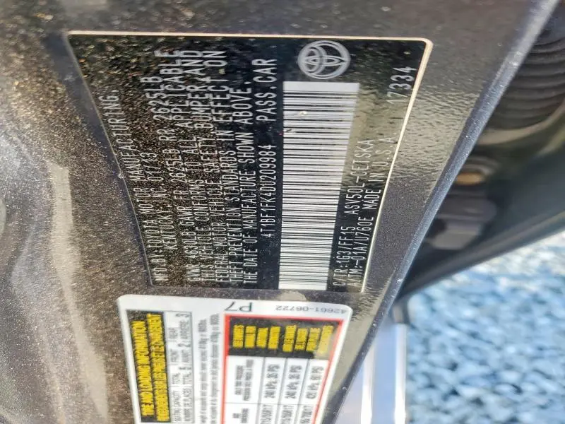 2013 TOYOTA CAMRY SE  