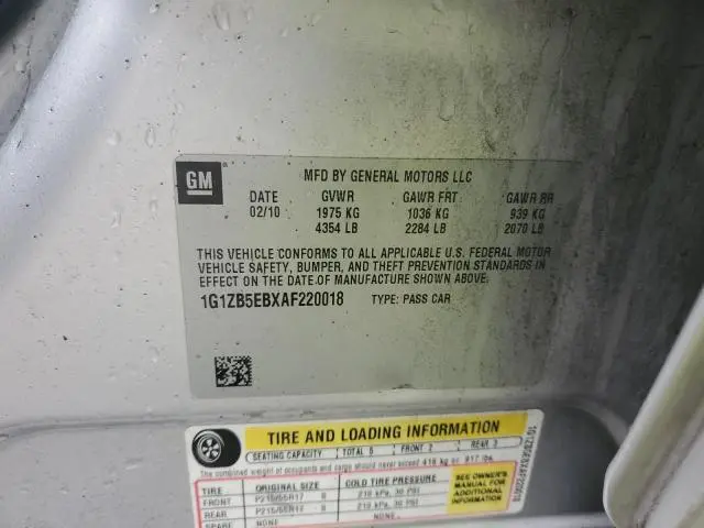 2010 CHEVROLET MALIBU LS  