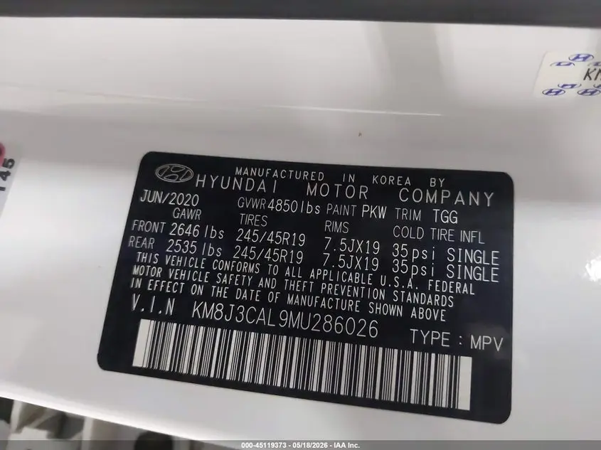 2021 HYUNDAI TUCSON SPORT