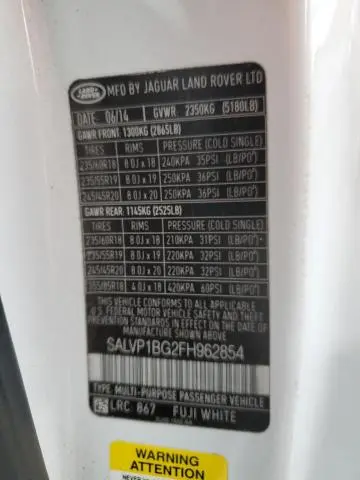 2015 LAND ROVER RANGE ROVER EVOQUE PURE PLUS  