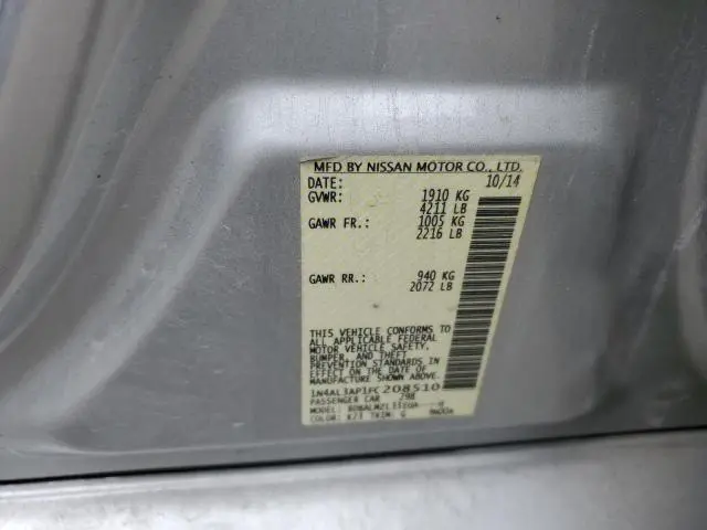 2015 NISSAN ALTIMA 2.5  