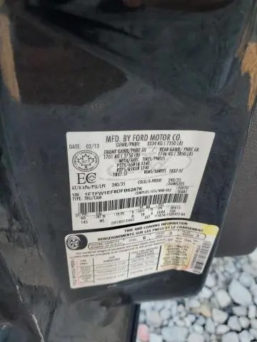 2013 FORD F150 SUPERCREW  