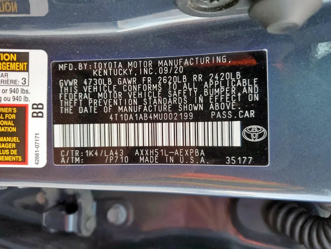 2021 TOYOTA AVALON LIMITED  