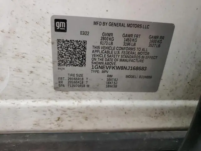 2022 CHEVROLET TRAVERSE LS  