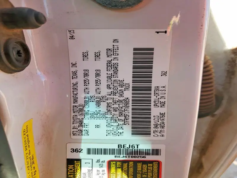 2015 TOYOTA TUNDRA SR  