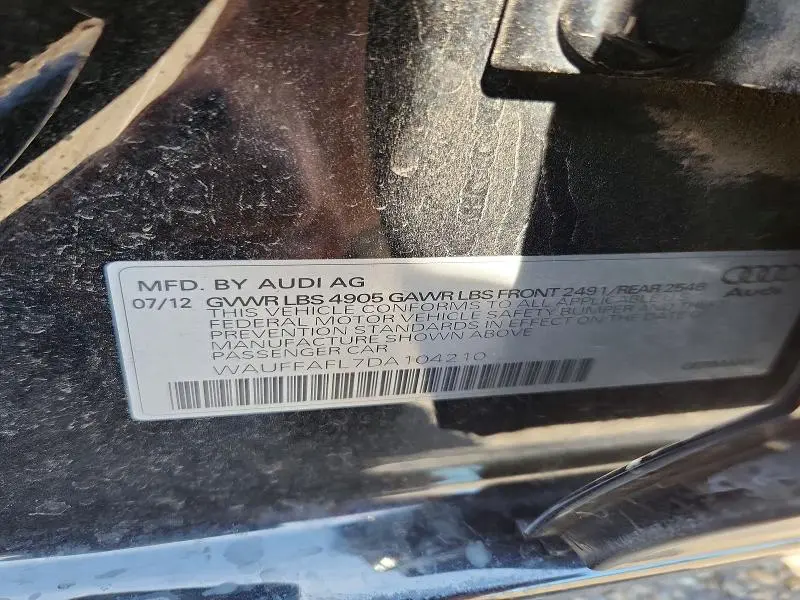 2013 AUDI A4 PREMIUM PLUS  