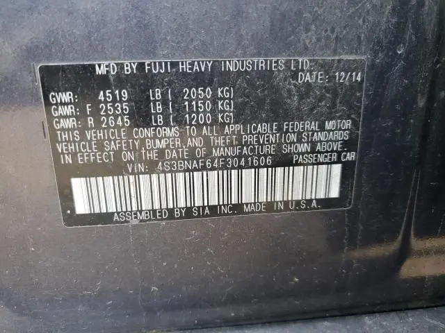 2015 SUBARU LEGACY 2.5I PREMIUM  