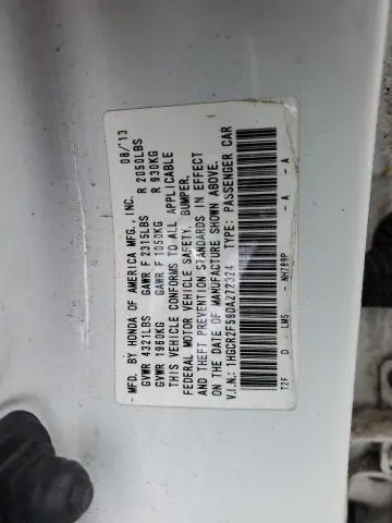 2013 HONDA ACCORD SPORT