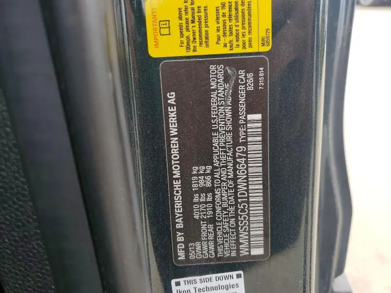 2013 MINI COOPER S PACEMAN  