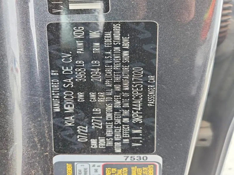 2023 KIA FORTE GT  