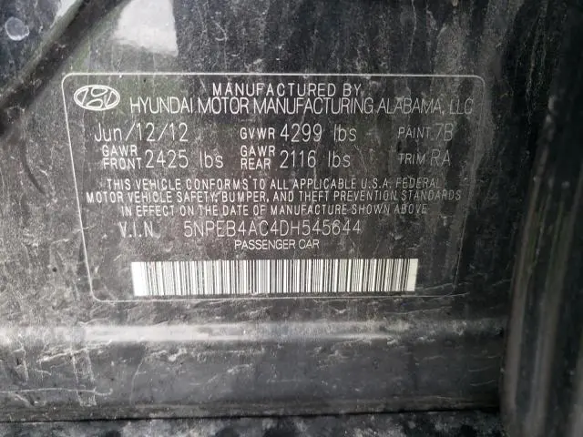 2013 HYUNDAI SONATA GLS  