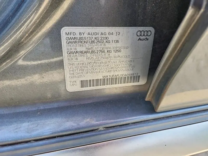 2013 AUDI A4 ALLROAD PREMIUM PLUS  