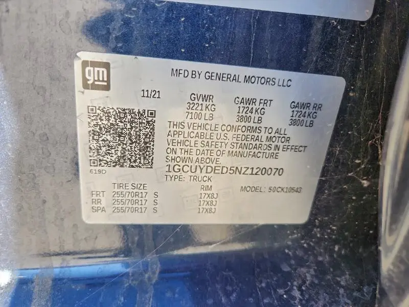 2022 CHEVROLET SILVERADO LTD K1500 LT  