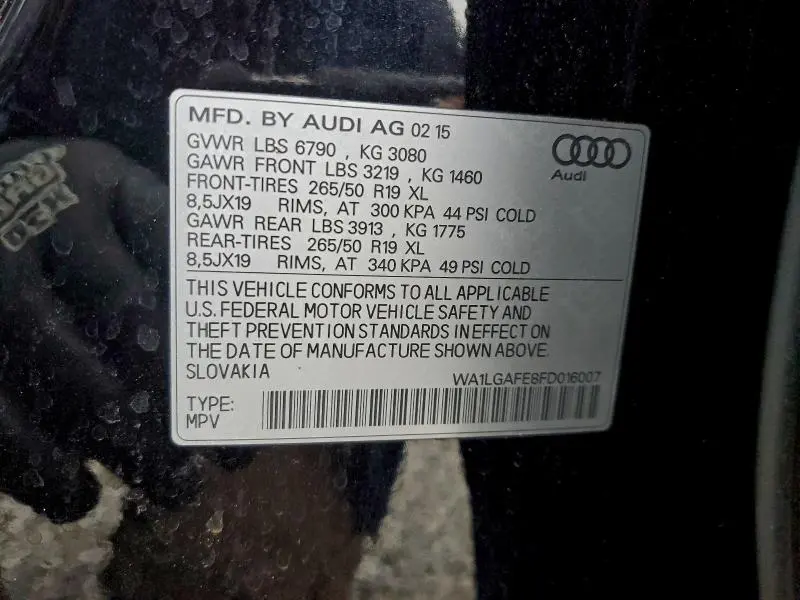 2015 AUDI Q7 PREMIUM PLUS  