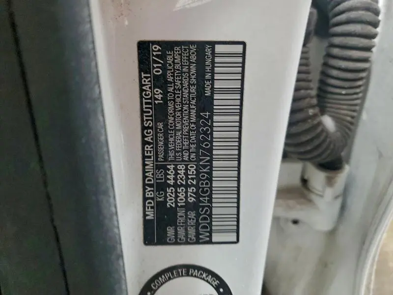 2019 MERCEDES-BENZ CLA 250 4MATIC  