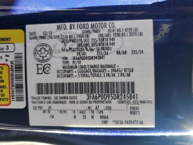 2013 FORD FUSION TITANIUM