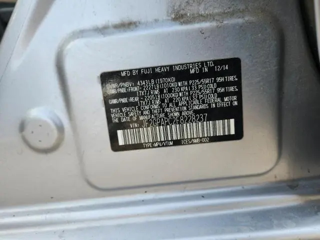 2015 SUBARU XV CROSSTREK 2.0 LIMITED  