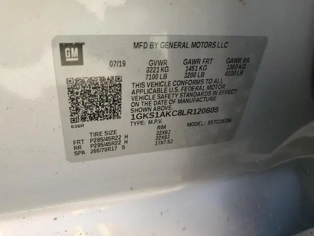 2020 GMC YUKON SLE  