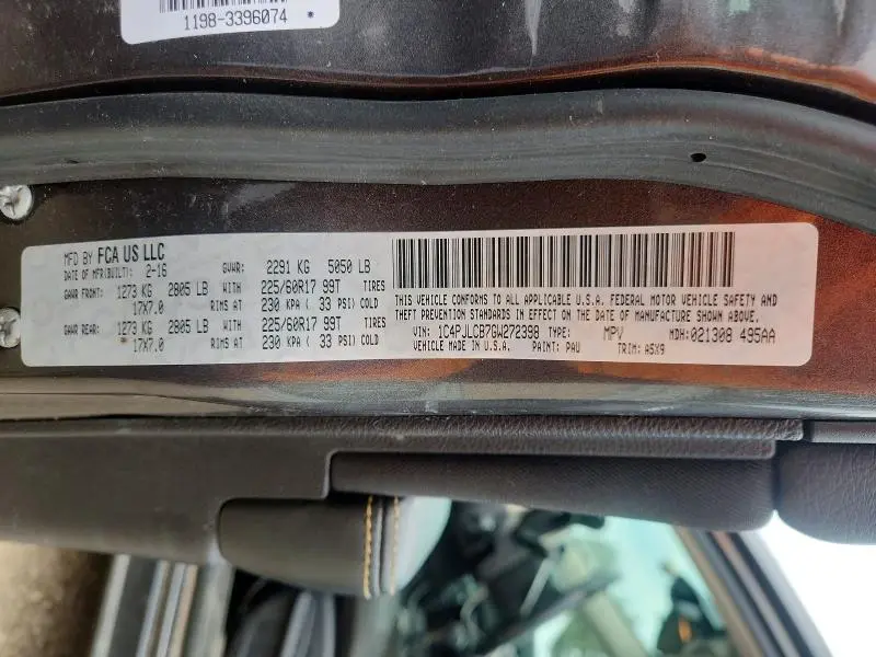 2016 JEEP CHEROKEE LATITUDE  